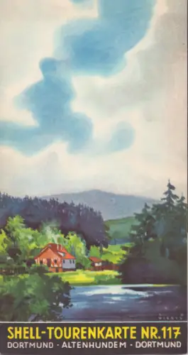 Shell Tourenkarte 117 1930er Jahre