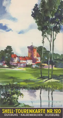 Shell Tourenkarte 120 1930er Jahre