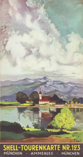Shell Tourenkarte 123 1930er Jahre