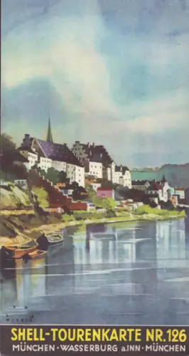 Shell Tourenkarte 126 1930er Jahre