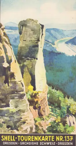 Shell Tourenkarte 137 1930er Jahre