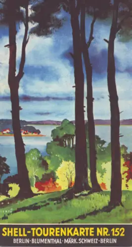 Shell Tourenkarte 152 1930er Jahre