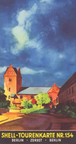 Shell Tourenkarte 154 1930er Jahre