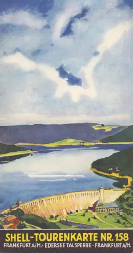 Shell Tourenkarte 158 1930er Jahre