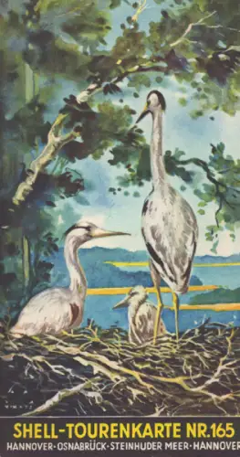 Shell Tourenkarte 165 1930er Jahre