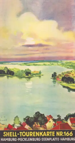 Shell Tourenkarte 166 1930er Jahre