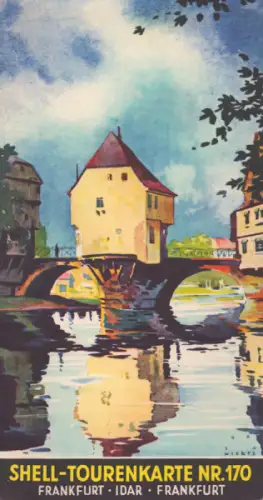 Shell Tourenkarte 170 1930er Jahre