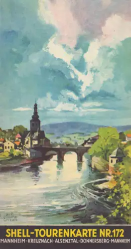 Shell Tourenkarte 172 1930er Jahre