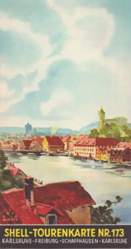 Shell Tourenkarte 173 1930er Jahre