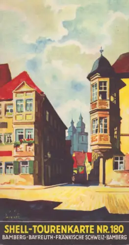 Shell Tourenkarte 180 1930er Jahre
