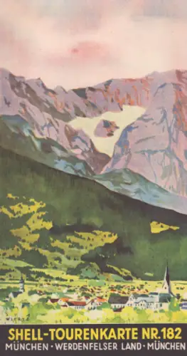 Shell Tourenkarte 182 1930er Jahre