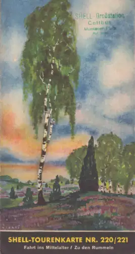 Shell Tourenkarte 220/221 1930er Jahre