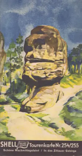 Shell Tourenkarte 254/255 1930er Jahre