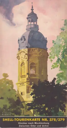 Shell Tourenkarte 378/379 1930er Jahre