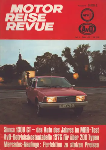 Motor Reise Revue 1976 Heft 3