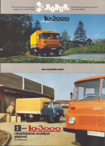 Robur Prospekt Mappe 1980er Jahre