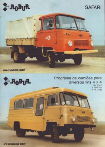 Robur Prospekt Mappe 1980er Jahre