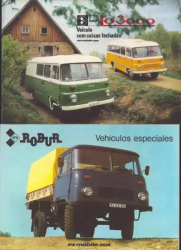 Robur Prospekt Mappe 1980er Jahre