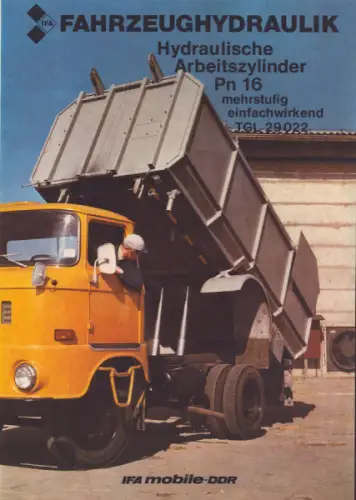 Robur Fahrzeughydraulik Prospekt 1982