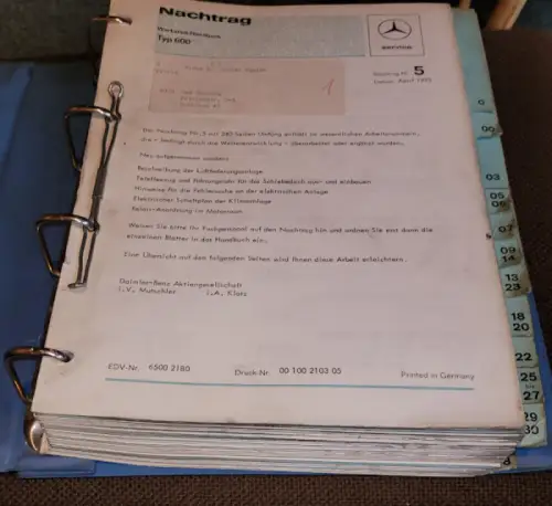 Mercedes-Benz 600 Reparaturanleitung 8.1964