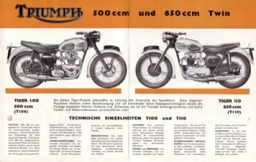 Triumph Programm 1957