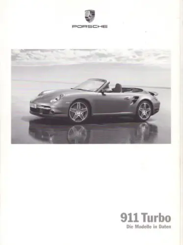 Porsche 911 Turbo Typ 997.2 Daten-Prospekt 6.2008