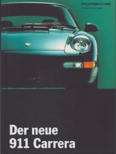 Porsche 911 Carrera Typ 993 Prospekt 8.1993