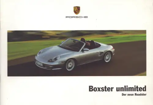 Porsche Boxster Typ 986 Prospekt 8.2002