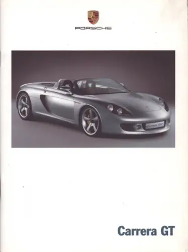 Porsche Carrera GT Prospekt 9.2000