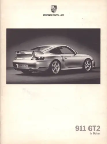 Porsche 911 GT2 Typ 996 Daten-Prospekt 1.2001