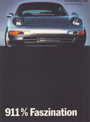 Porsche 911 Carrera Typ 993 Prospekt 9.1993