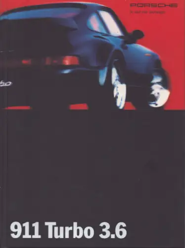 Porsche 911 Turbo 3.6 Prospekt 10.1992