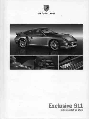 Porsche 911 Typ 997.2 Exclusive Prospekt 4.2009