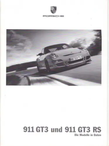 Porsche 911 GT3 RS / 911 GT3 Daten-Prospekt 7.2006