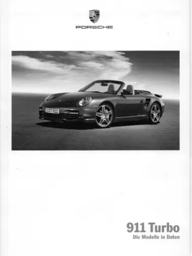 Porsche 911 Turbo Typ 997 Daten-Prospekt 5.2007