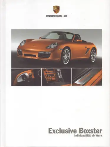 Porsche Boxster Exclusive Typ 987 Prospekt 6.2007