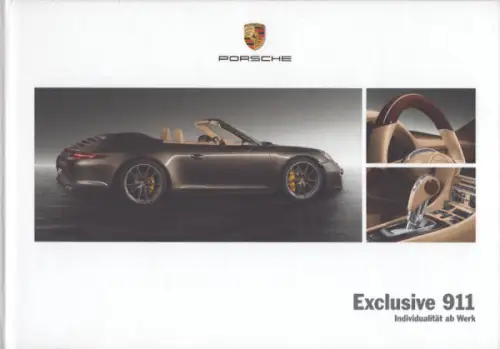 Porsche 911 Typ 991 Exclusive Prospekt 5.2012