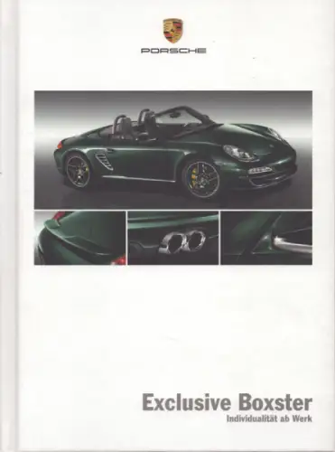 Porsche Boxster Exclusive Typ 987 Prospekt 1.2010