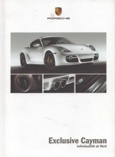 Porsche Cayman Exclusive Typ 987c Prospekt 6.2007