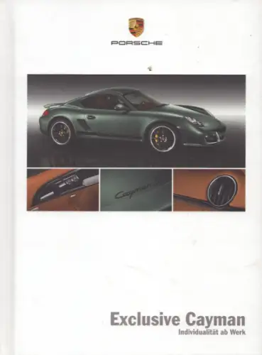 Porsche Cayman Exclusive Typ 987c Prospekt 1.2010