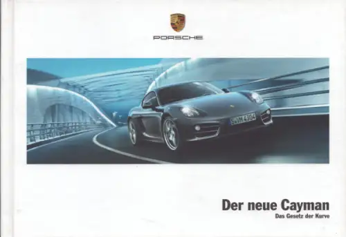 Porsche Cayman Typ 981c Prospekt 8.2012
