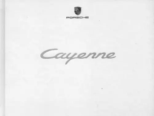 Porsche Cayenne Typ 9PA Prospekt 2002 f