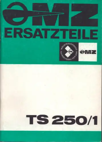 MZ TS 250/1 Ersatzteilliste 1976
