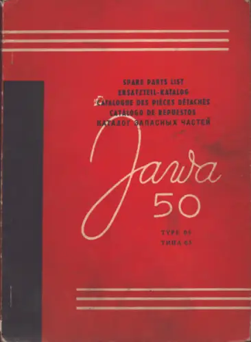 Jawa 50 Ersatzteilliste 1963