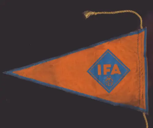 Original Wimpel Ernst Grube Werdau 1950er Jahre