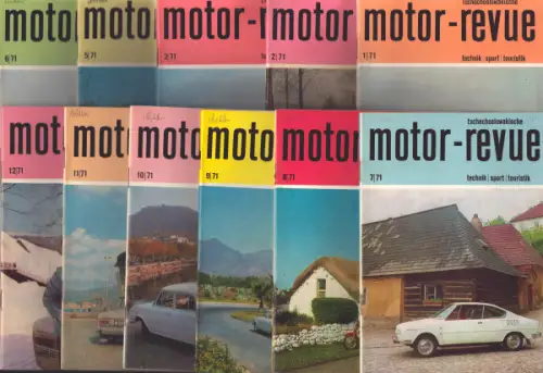 Tschechoslowakische Motor-Revue 1971 Hefte 1-3, 5-12