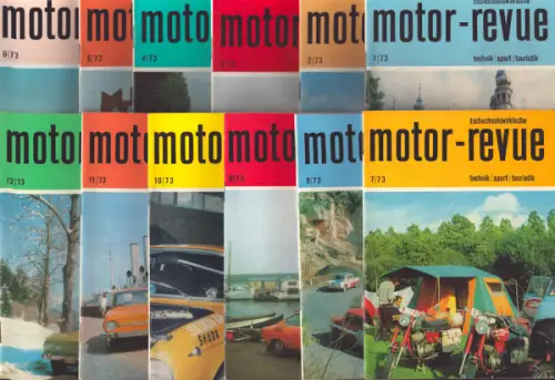 Tschechoslowakische Motor-Revue 1973 Hefte 1-12