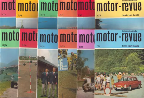 Tschechoslowakische Motor-Revue 1974 Hefte 1-12