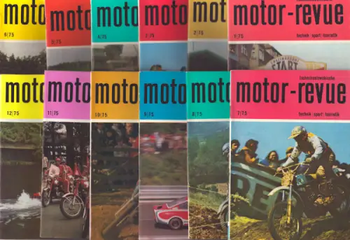 Tschechoslowakische Motor-Revue 1975 Hefte 1-12