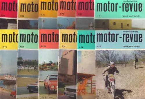 Tschechoslowakische Motor-Revue 1976 Hefte 1-12